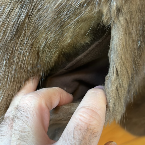 Vintage Cropped Brown Fur Coat - Picture 10 of 12